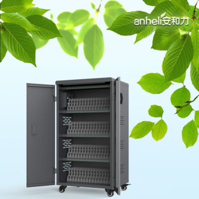 ABS inżynieria Plastikowy 64 USB Slots wózek ładowania Smart ładowania szafki