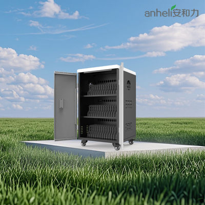 42-port tablet ładowania wózka z AC zasilania i chłodzenia wentylatorów