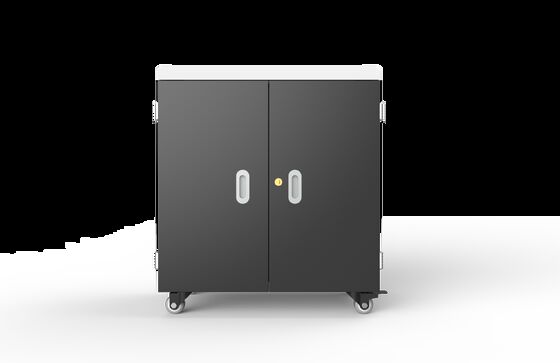 Lockable 36 USB Ports Charging Cabinet with Galvanized Sheet Construction and German Medical-Grade Wheels